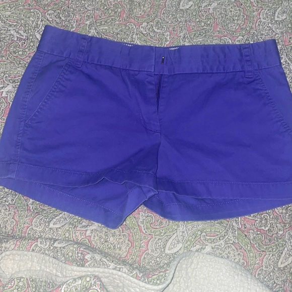 J. Crew Pants - J. Crew Chino, broken-in shorts. Sz. 8 color purple